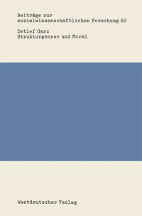 Produktbild: Strukturgenese und Moral