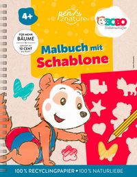 Produktbild: Bobo Siebenschl&auml;fer Malbuch mit Schablone. Zeichnen und Malen f&uuml;r Kinder ab 4 Jahren