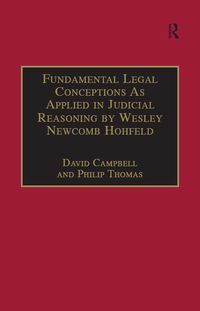 Produktbild: Fundamental Legal Conceptions As Applied in Judicial Reasoning by Wesley Newcomb Hohfeld