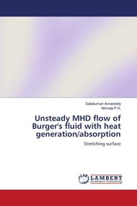 Produktbild: Unsteady MHD flow of Burger's fluid with heat generation/absorption