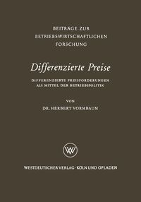 Produktbild: Differenzierte Preise