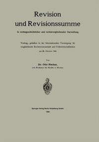 Produktbild: Revision und Revisionssumme in rechtsgeschichtlicher und rechtsvergleichender Darstellung