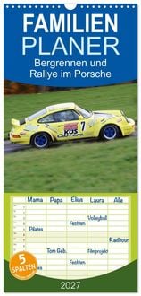 Produktbild: Familienplaner 2027 - Bergrennen und Rallye im Porsche mit 5 Spalten (Wandkalender, 21 x 45 cm) CALVENDO