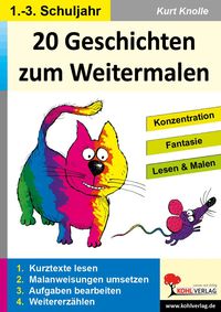 Produktbild: 20 Geschichten zum Weitermalen - Band 1 (1./2. Schuljahr)