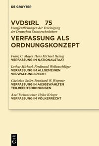 Produktbild: Verfassung als Ordnungskonzept