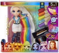 Produktbild: Rainbow High 569329E7C - 5-in-1 Haarstudio inkl. Modepuppe Amaya Raine, Sammel-Modepuppe,