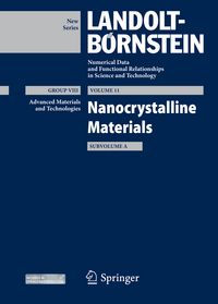 Produktbild: Nanocrystalline Materials, Subvolume A