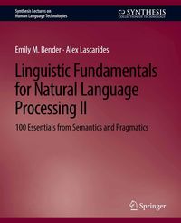Produktbild: Linguistic Fundamentals for Natural Language Processing II