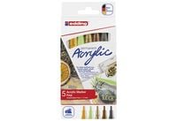 Produktbild: Edding Acrylmarker fein e-5300 Natur, 5er Set