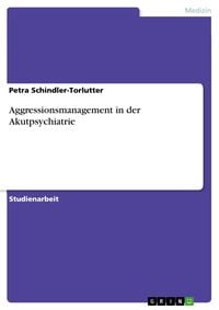 Produktbild: Aggressionsmanagement in der Akutpsychiatrie