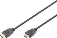 Produktbild: Digitus HDMI Anschlusskabel HDMI-A Stecker, HDMI-A Stecker 5.00 m Schwarz AK-330114-050-S vergoldete Steckkontakte HDMI-Kabel