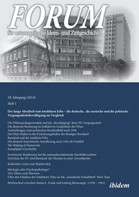 Produktbild: Forum f&uuml;r osteurop&auml;ische Ideen- und Zeitgeschichte. 18. Jahrgang, Heft 1
