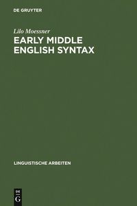 Produktbild: Early Middle English Syntax