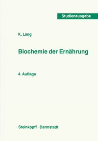 Produktbild: Biochemie der Ern&auml;hrung