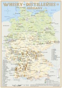 Produktbild: Whisky Distilleries Germany-Austria-Switzerland - Tasting Map