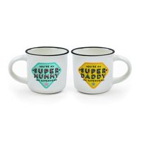 Produktbild: Legami 2er Set Kaffeetassen - Super Mummy and Super Daddy