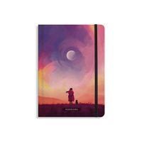 Produktbild: Matabooks &ndash; Nachhaltiges A5 Notizbuch/Tagebuch/Bullet Journal/Schreibheft/Notebook aus S&uuml;&szlig;graspapier &ndash; Nari Farbe: Skyglow (liniert)