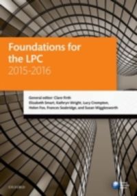 Produktbild: Foundations for the LPC 2015-16