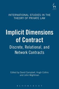 Produktbild: Implicit Dimensions of Contract