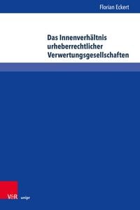 Produktbild: Das Innenverh&auml;ltnis urheberrechtlicher Verwertungsgesellschaften