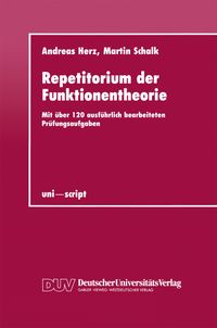 Bild vom Artikel Repetitorium der Funktionentheorie vom Autor Andreas Herz
