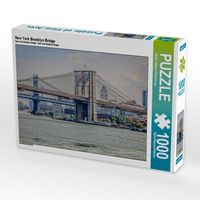 Produktbild: CALVENDO Puzzle New York Brooklyn Bridge | 1000 Teile Lege-Gr&ouml;&szlig;e 64x48cm Foto-Puzzle f&uuml;r gl&uuml;ckliche Stunden