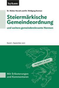 Bild vom Artikel Steiermärkische Gemeindeordnung und weitere gemeinderelevante Normen vom Autor Walter Nerath