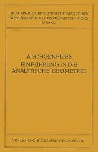 Produktbild: Einf&uuml;hrung in die Analytische Geometrie der Ebene und des Raumes