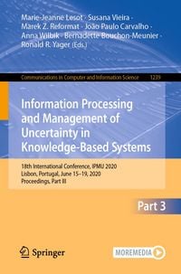 Produktbild: Information Processing and Management of Uncertainty in Knowledge-Based Systems