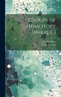 Produktbild: Groups of Homotopy Spheres, I