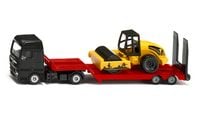 Produktbild: siku MAN Lkw 1:87 mit Stra&szlig;enwalze und Anh&auml;ngerkupplung