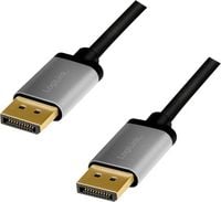 Produktbild: LogiLink DisplayPort AV Anschlusskabel [1x DisplayPort - 1x DisplayPort] 5m Schwarz/Grau