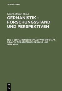 Produktbild: Germanistische Sprachwissenschaft, Didaktik der Deutschen Sprache und Literatur