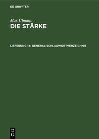 Produktbild: General-Schlagwortverzeichnis