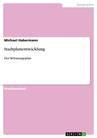 Produktbild: Stadtplanentwicklung