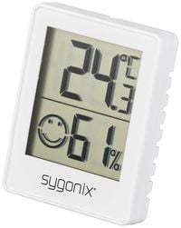 Produktbild: Sygonix Thermo-/Hygrometer Wei&szlig; SY-5267052
