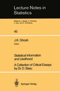 Produktbild: Statistical Information and Likelihood