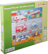Produktbild: SpielMaus Holz Sound Holzpuzzle Stra&szlig;enverkehr