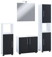 Produktbild: 4-tlg. Badm&ouml;bel Set Komplett Badschrank Flandu II