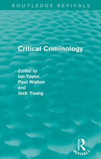 Produktbild: Critical Criminology (Routledge Revivals)
