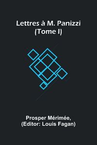 Produktbild: Lettres &agrave; M. Panizzi (Tome I)