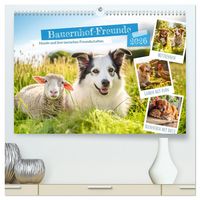 Produktbild: Bauernhof-Freunde - Hunde und ihre tierischen Freundschaften (hochwertiger Premium Wandkalender 2026 DIN A2 quer), Kunstdruck in Hochglanz