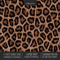 Produktbild: Leopard Print Scrapbook Paper Pad 8x8 Scrapbooking Kit for Cardmaking Gifts, DIY Crafts, Printmaking, Papercrafts, Decorative Pattern Pages