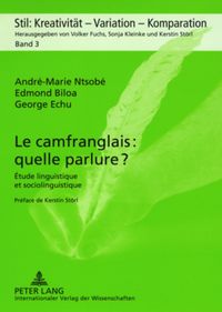 Produktbild: Le camfranglais : quelle parlure ?