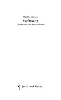Produktbild: Verfassung