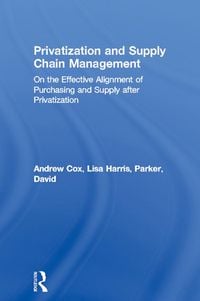 Produktbild: Privatization and Supply Chain Management
