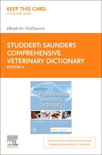 Produktbild: Saunders Comprehensive Veterinary Dictionary