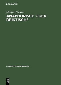 Produktbild: Anaphorisch oder deiktisch?