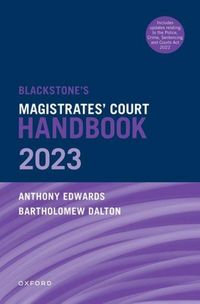 Produktbild: Blackstone's Magistrates' Court Handbook 2023 and Blackstone's Youths in the Criminal Courts (October 2018 Edition) Pack