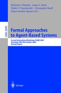 Produktbild: Formal Approaches to Agent-Based Systems